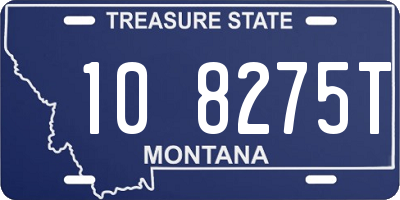 MT license plate 108275T