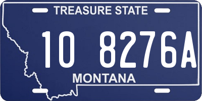 MT license plate 108276A