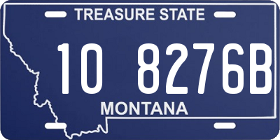 MT license plate 108276B