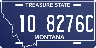 MT license plate 108276C