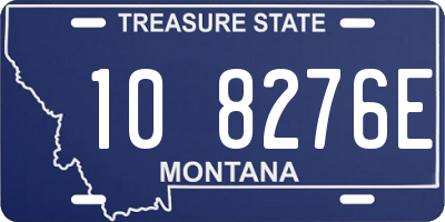 MT license plate 108276E