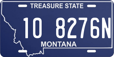 MT license plate 108276N