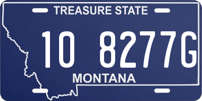 MT license plate 108277G