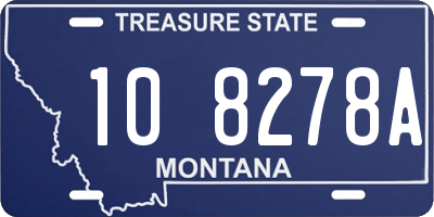 MT license plate 108278A