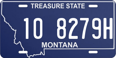 MT license plate 108279H