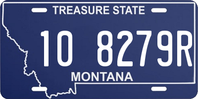 MT license plate 108279R