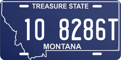 MT license plate 108286T