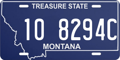 MT license plate 108294C