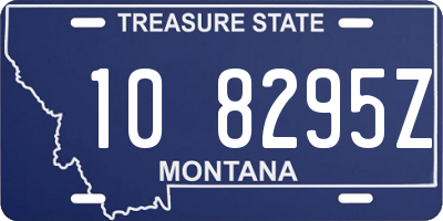 MT license plate 108295Z