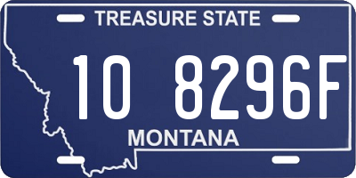 MT license plate 108296F