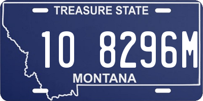 MT license plate 108296M