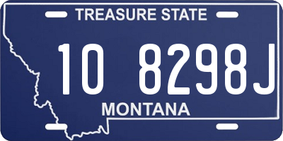 MT license plate 108298J