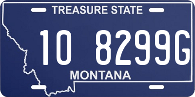 MT license plate 108299G