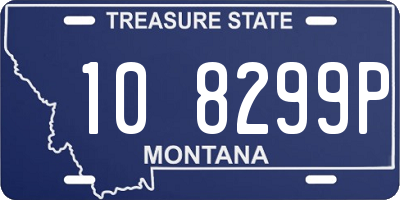 MT license plate 108299P