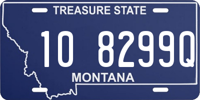 MT license plate 108299Q