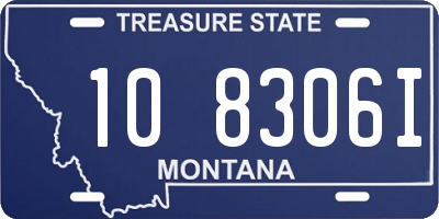 MT license plate 108306I