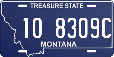 MT license plate 108309C