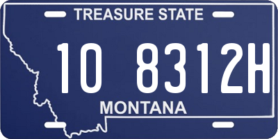 MT license plate 108312H