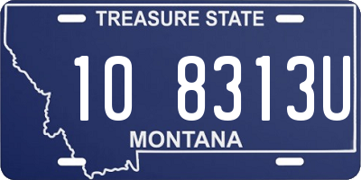 MT license plate 108313U