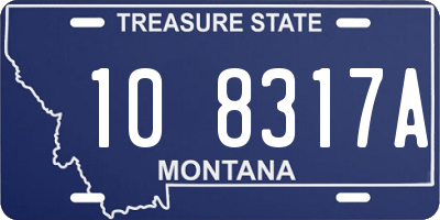 MT license plate 108317A