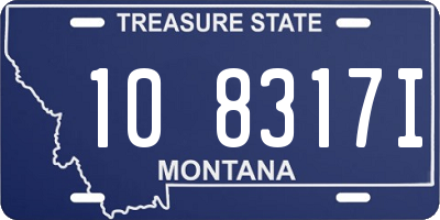 MT license plate 108317I