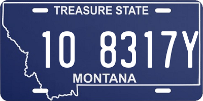 MT license plate 108317Y