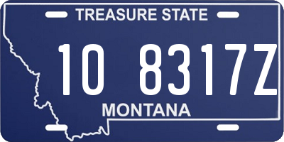 MT license plate 108317Z