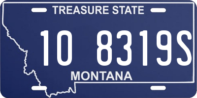 MT license plate 108319S