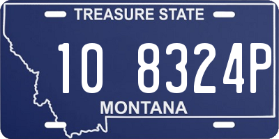 MT license plate 108324P