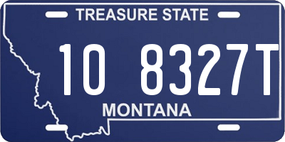 MT license plate 108327T