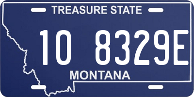 MT license plate 108329E