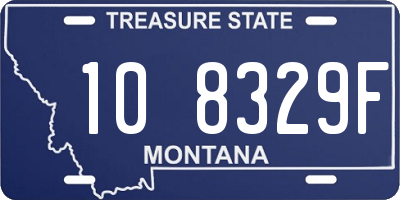 MT license plate 108329F