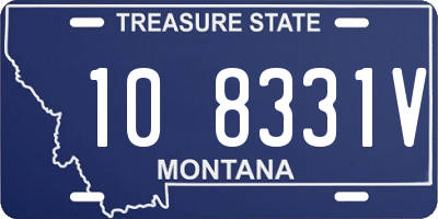 MT license plate 108331V