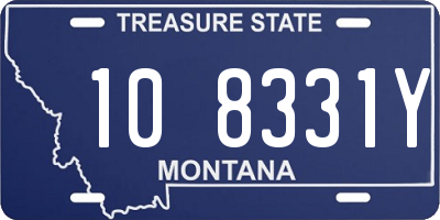 MT license plate 108331Y
