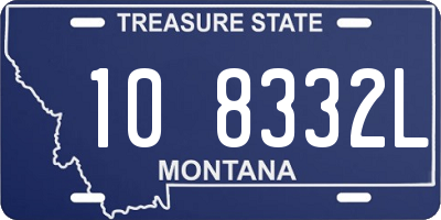 MT license plate 108332L