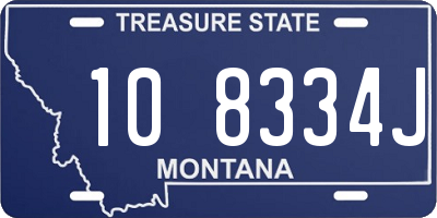 MT license plate 108334J