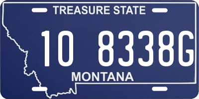 MT license plate 108338G