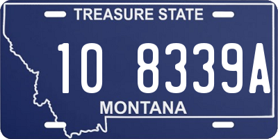 MT license plate 108339A