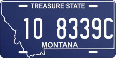 MT license plate 108339C