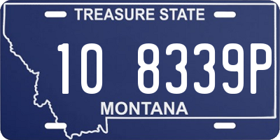 MT license plate 108339P