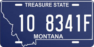 MT license plate 108341F