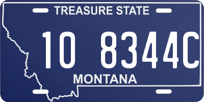 MT license plate 108344C