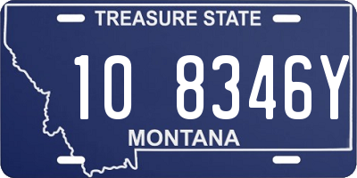 MT license plate 108346Y