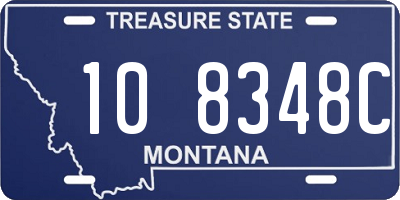 MT license plate 108348C