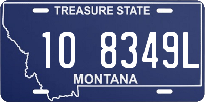 MT license plate 108349L