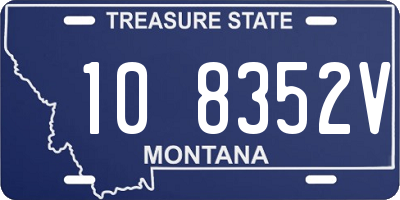 MT license plate 108352V