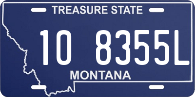 MT license plate 108355L