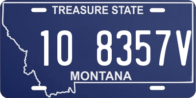 MT license plate 108357V