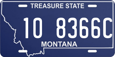 MT license plate 108366C