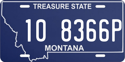 MT license plate 108366P